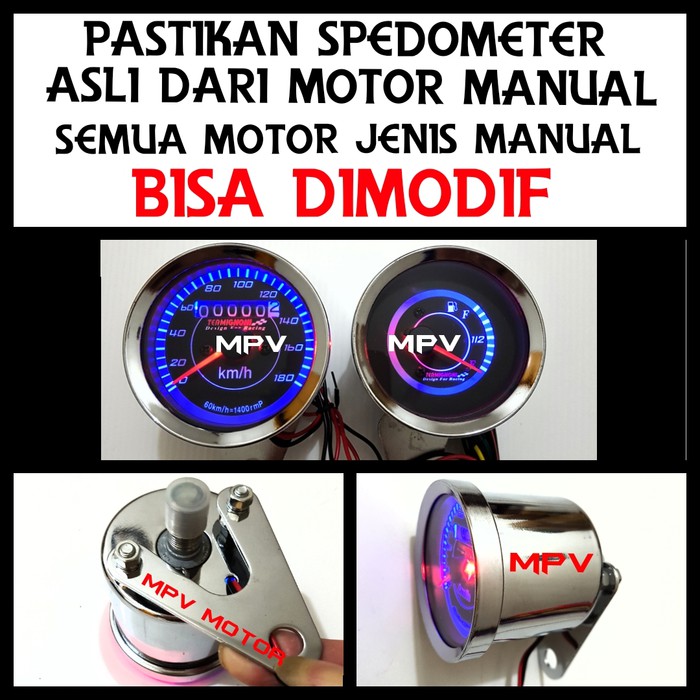 Spedometer led Amper bensin led universal motor