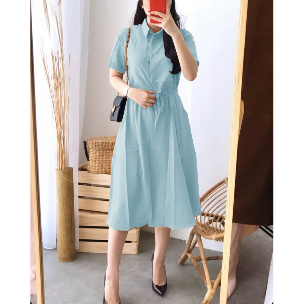 WSE390 - Dress Wine / Dress / Dress Wanita Korea / Dress Wanita Kasual XL / PREMIUM QUALITY