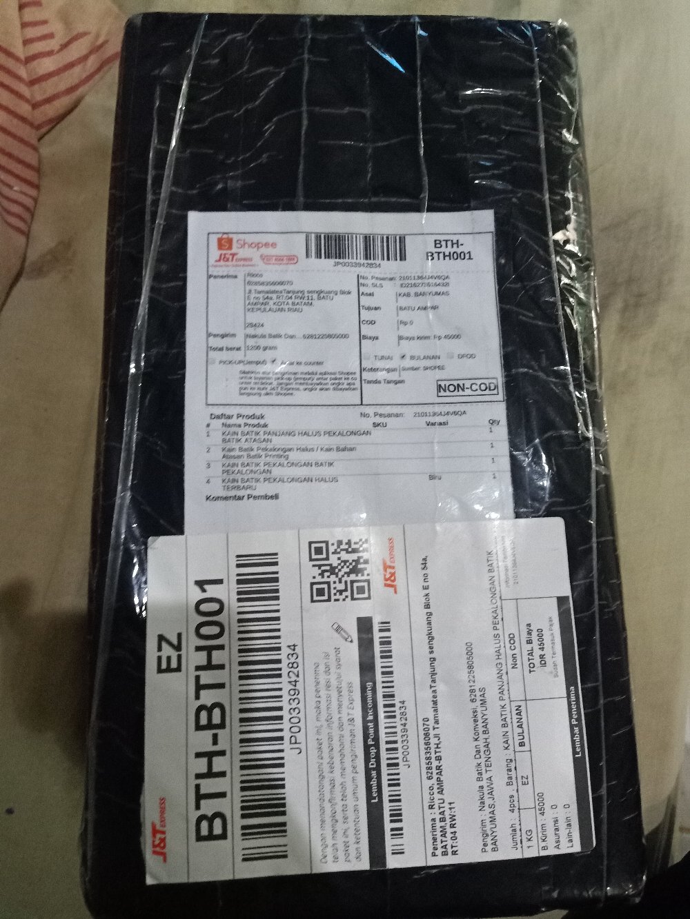 Kain Batik Pekalongan Halus / Kain Bahan Atasan Batik Printing