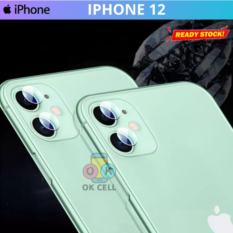 Tempered Glass Lens Camera iPhone 12 - Tg Anti Gores Kaca Kamera Belakang Apple 12 Screen Protector