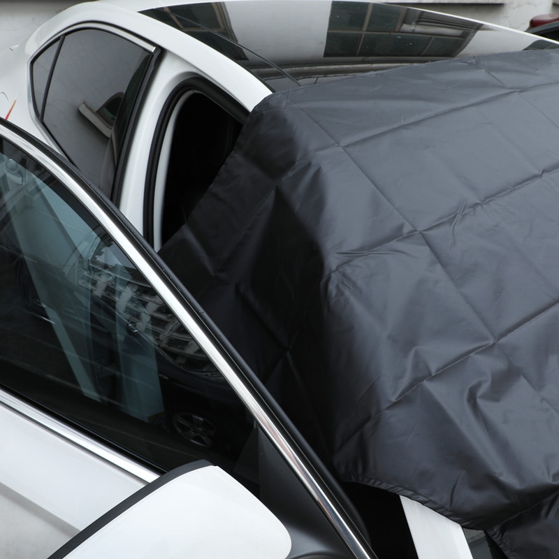 Stylish Car Sun Shade Foldable Strong Magnetic Kerai Mobil Untuk Kaca Depan Tahan Air Penutup Pelindung Debu Musim Dingin Penutup Jendela Depan Mobil Car Cover UV Protection