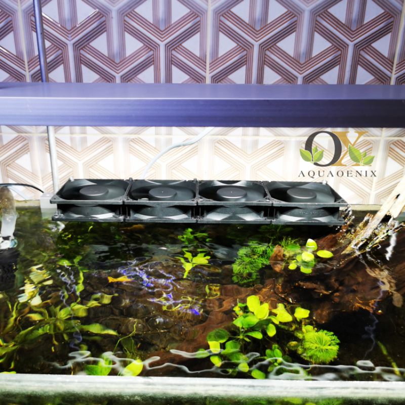 Kipas Aquascape Aquarium isi 4 fullset plus adaptor