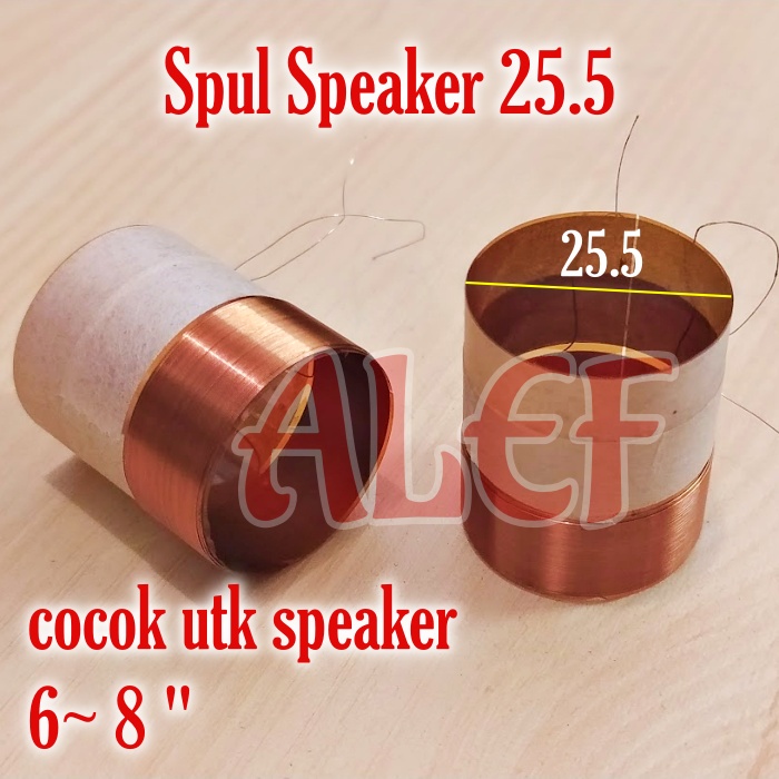 Spul speaker diameter 25.5 spiker 6 8 inc acr audax dll spool