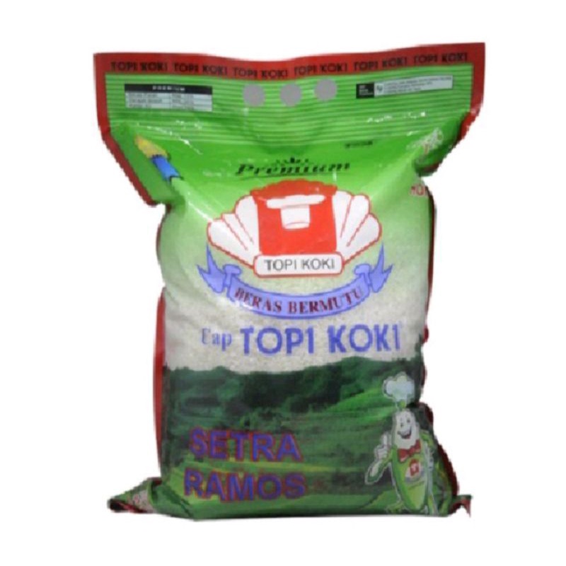 

Beras putih topi koki_5KG (gratis Gulaku 1KG Setiap Pembelian beras Topi Koki 20KG