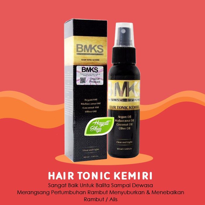 BMKS Hair Tonic Kemiri Penyubur Rambut Hair Tonik Penghilang Ketombe BPOM