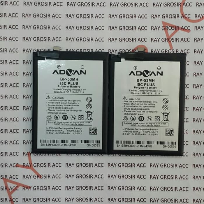 Baterai Original ADVAN Vandroid I5C+ I5C Plus BP 53MH BP-53MH