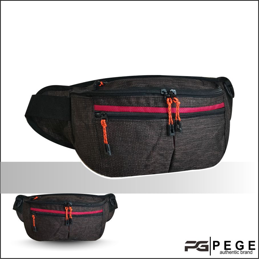 Tas Waistbag Pinggang Denim Selempang Pria Wanita Unisex Tas Slingbag Bahu Kasual - PG 8832