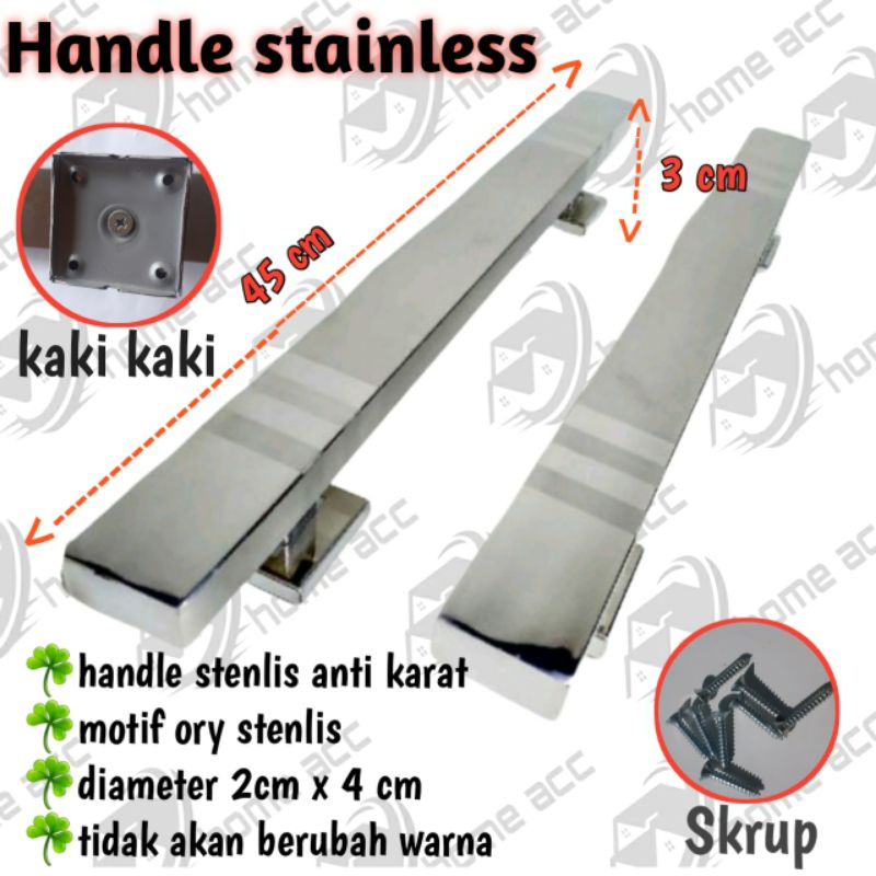 Handle pintu stainless// tarikan pintu 45cm