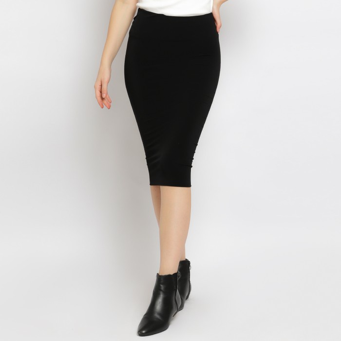 NZINGA LILIAN rok wanita skirt-Hitam