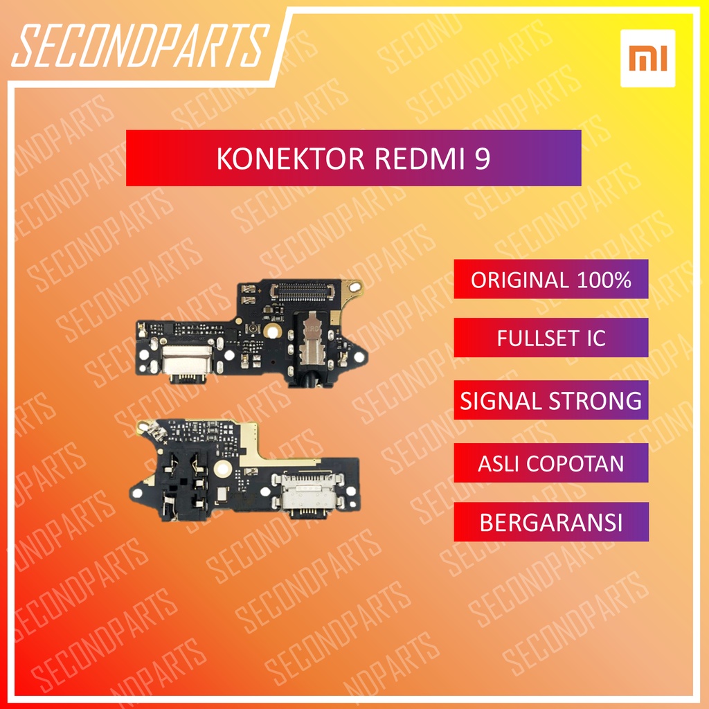 KONEKTOR CHARGER PAPAN MIC PLUG IN XIAOMI REDMI 9 ORIGINAL COPOTAN