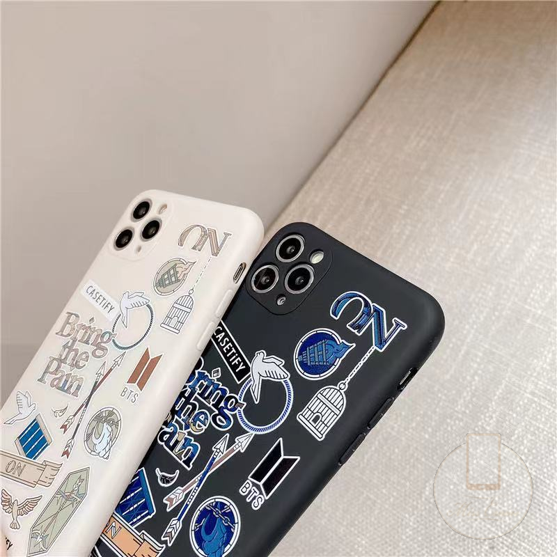 Straight Edge Soft BT21 CASETIFY Case Oppo A16 Reno 5 A54 A12 A15 Reno 5F A53 2020 A9 2020 A5 2020 A11 Reno 4F Reno 4 A12 A1K A92 A52 A72 A3s A7 A12e A5s A31 2020 A15s Reno 4 LITE A11k INS Case BTS CASETIFY Label Case-7