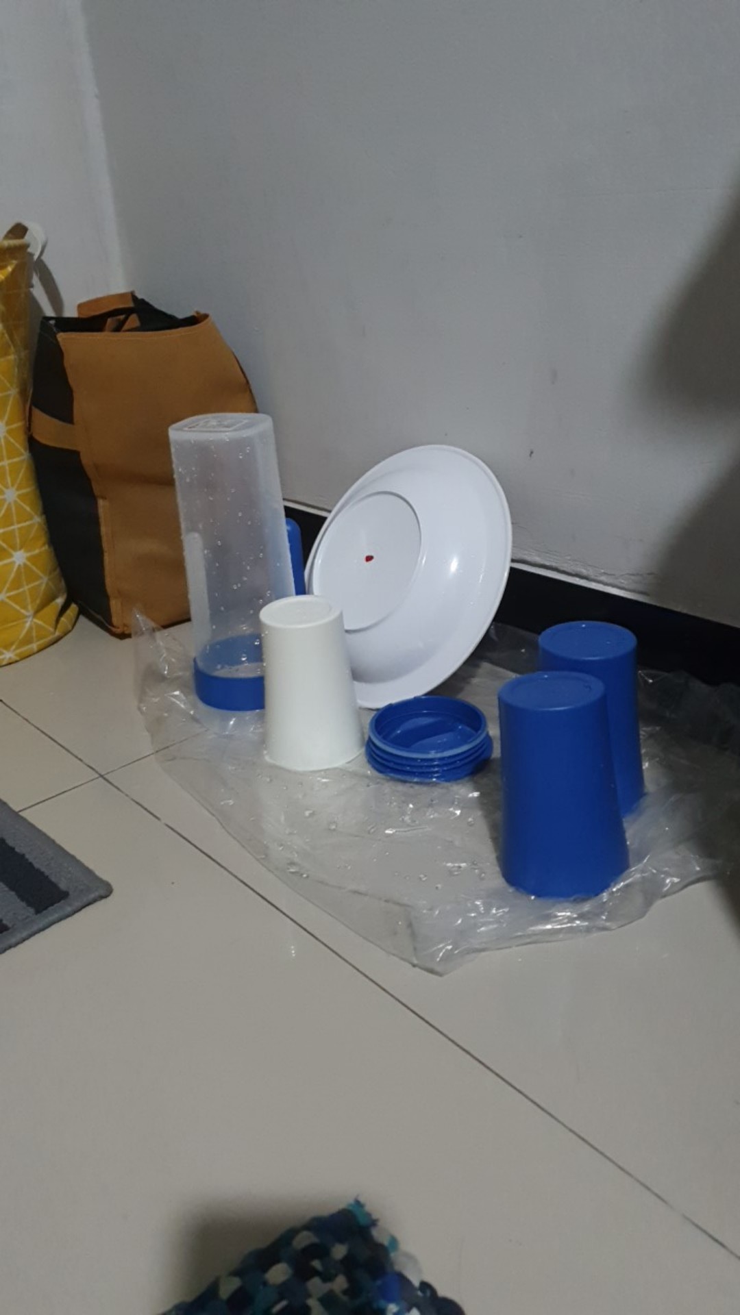 ❤ Teko Set Of 5 Pcs / Water Jug Teko Jus Air Teh Kopi Wadah Plastik Dengan 4 Cangkir