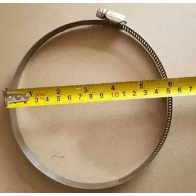 Klem 6 inch / Klem flexible pembuangan cooker hood / kelem