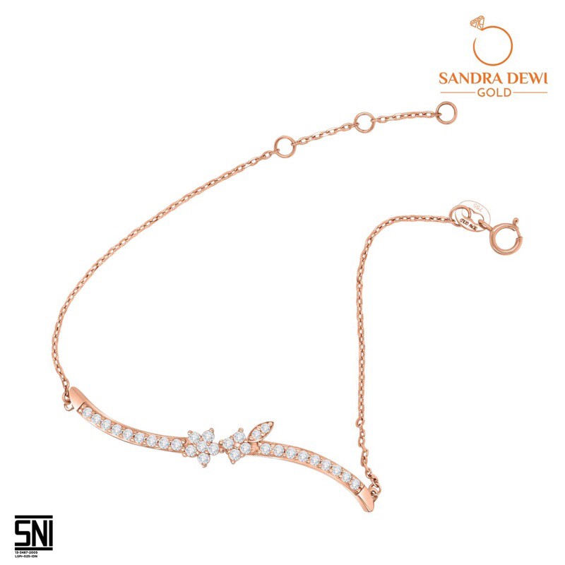 Sandra Dewi Gold Gelang Flower Scarlet-BC200161