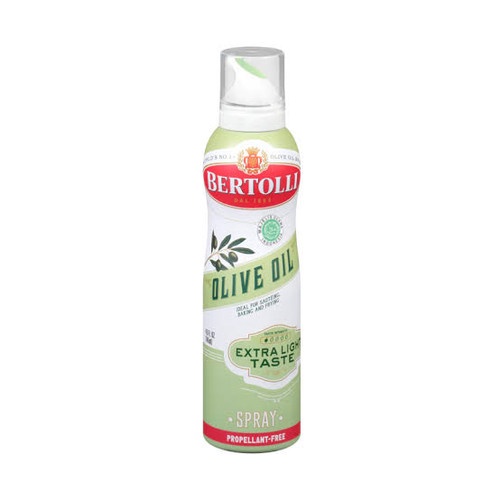 

BERTOLLI EXTRA LIGHT OLIVE OIL Spray 145ML/minyak zaitun HALAL