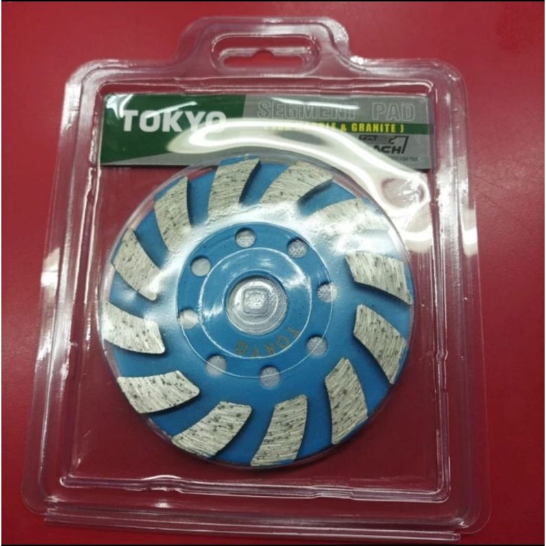 Segmen Pad # 30 Diamond segmen Pad Poles 4" mata gerinda poles TOKYO
