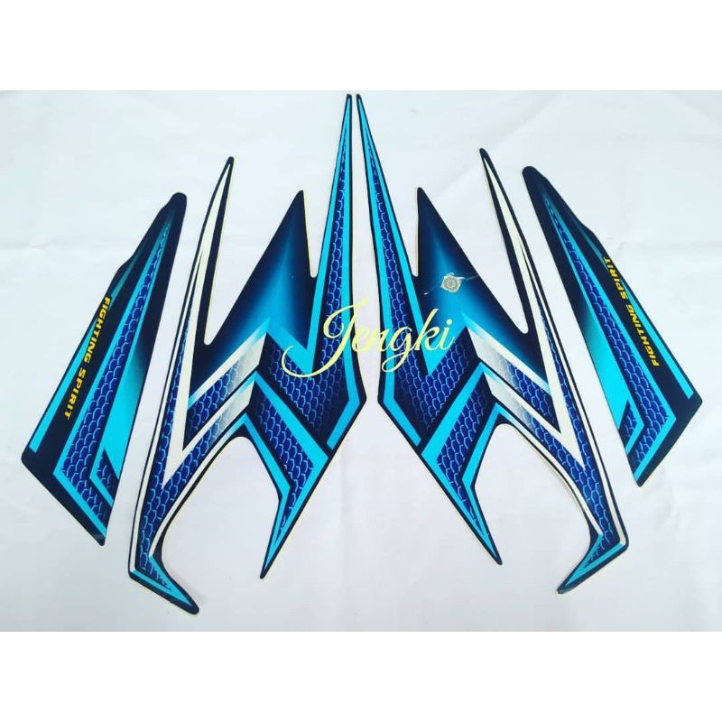 Striping Rx King 2004 Biru Putih