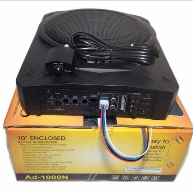 Basstube Aktive Slim ADS AD 100N 10INCH ADA POWER AMPLIFIER