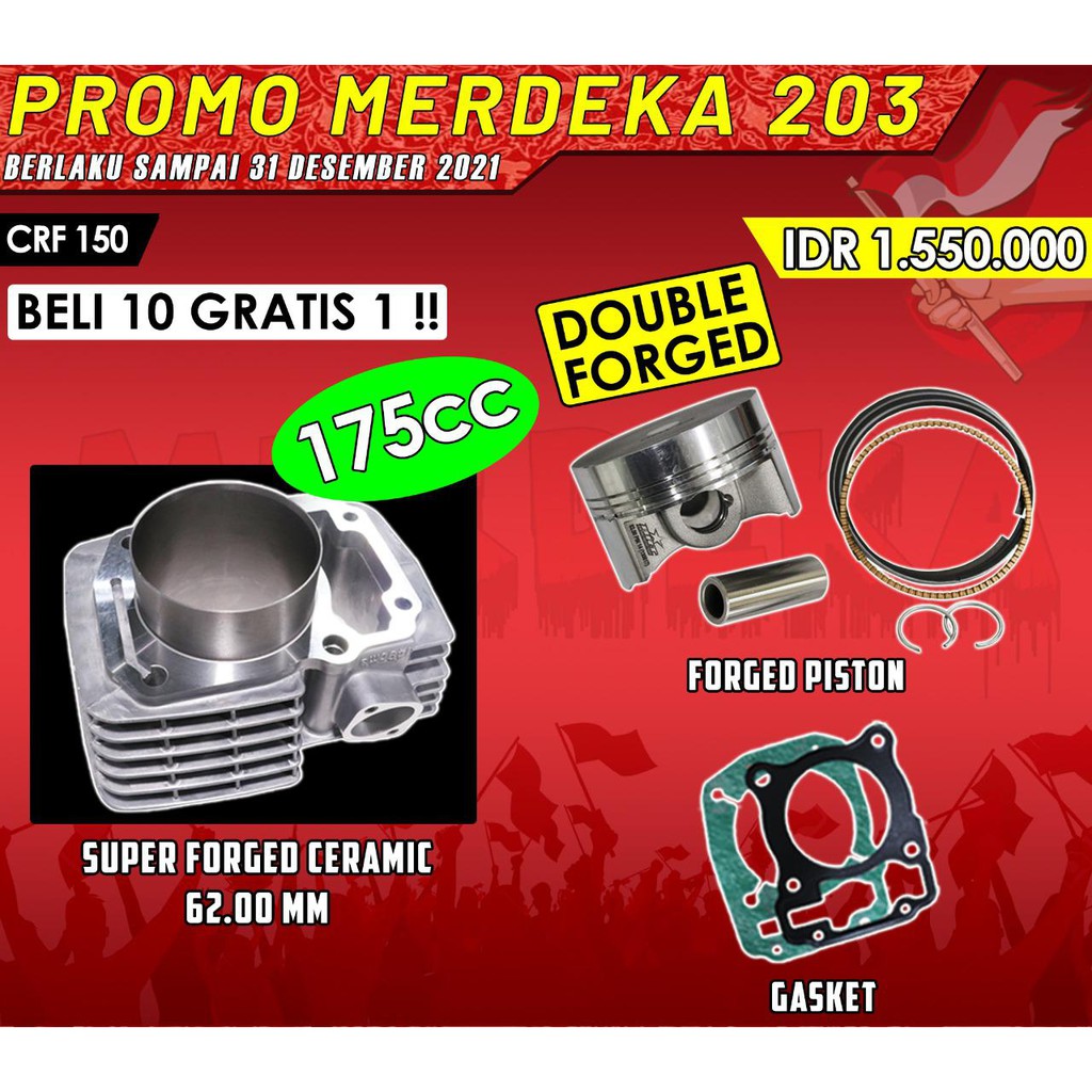 CYLINDER BLOK CERAMIC CRF 150 + PISTON