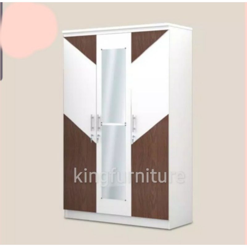 Lemari pakaian 3 pintu modern minimalis / lemari baju 3 pintu modern Ultron