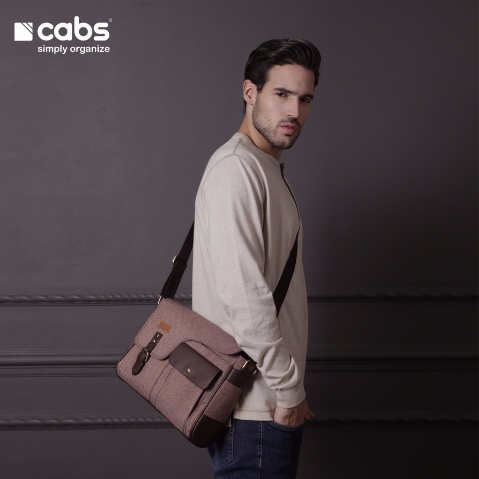 Cabs Pocket Oslo - Brown (Tas Selempang Pria & Wanita, Tas Laptop 12") F-20