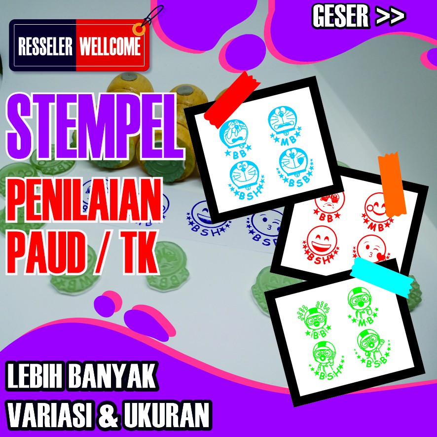 

Stempel Penailaian Guru PAUD / TK - BANYAK VARIASI (Isi 4)