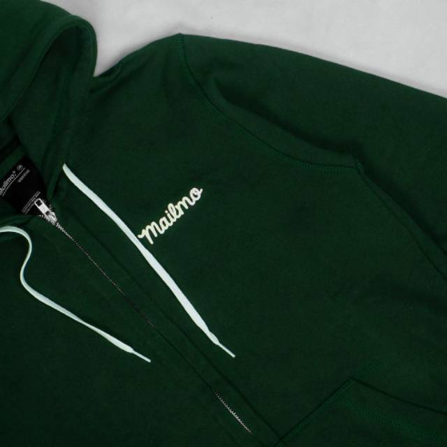 Sweater jeep hoodie keren mailmo oval dengan varian warna green full katun