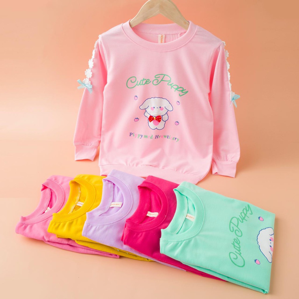 Kaos Anak Perempuan 2-9 Tahun/Switer Anak Perempuan Import/Sweater Anak Import/Atasan Anak