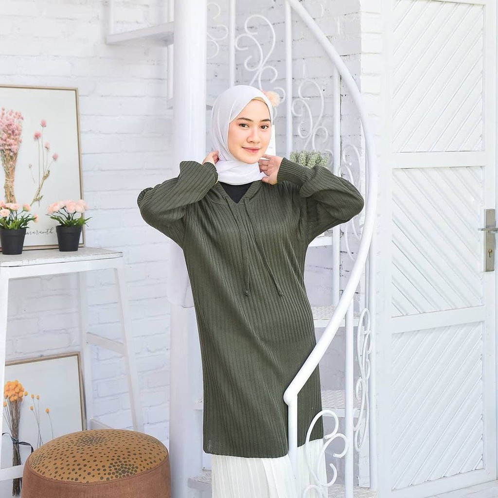 Nara Grosir - Zarra Long Hodie | Fashion Terkini | Sweater Termurah