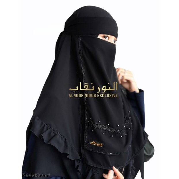 new niqab dubai MIZBEE kode A2 by alnoor niqob terbaru cadar temboro nikop cantik niqab bandana