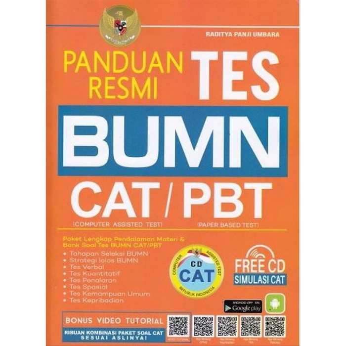BUKU Panduan Resmi Tes CPNS CAT/PBT . Raditya Panji Umbara