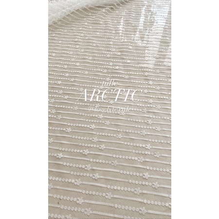 Kain Kebaya Brokat Kain Brokat Meteran Kain Brokat Motif Salur Tile TULLE ARCTIC