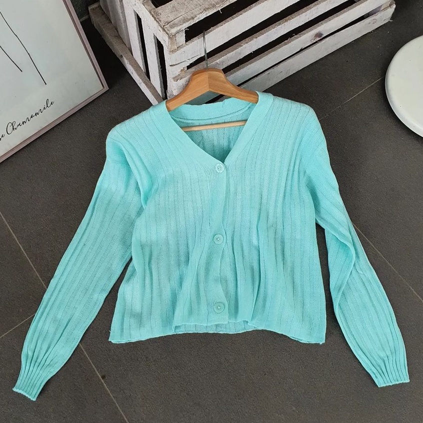Rajut Wanita Pastello Outher Crope Trendy