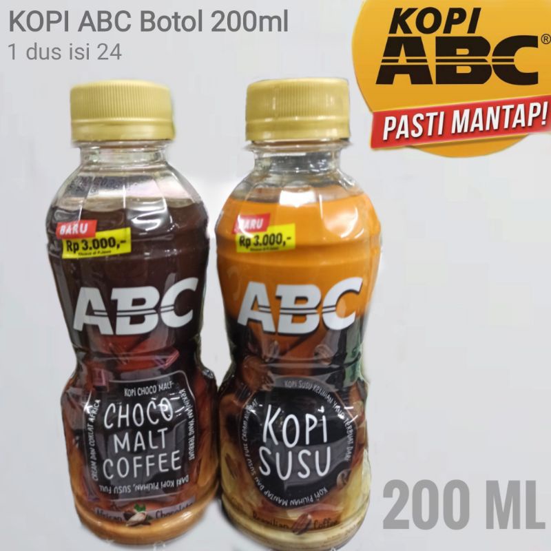 Kopi susu ABC botol 200ml khusus gosend