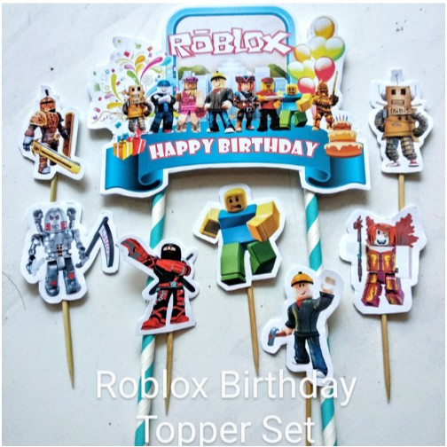Roblox Cake Topper/Topper Kue Roblox/Topper Birthday Banner Roblox