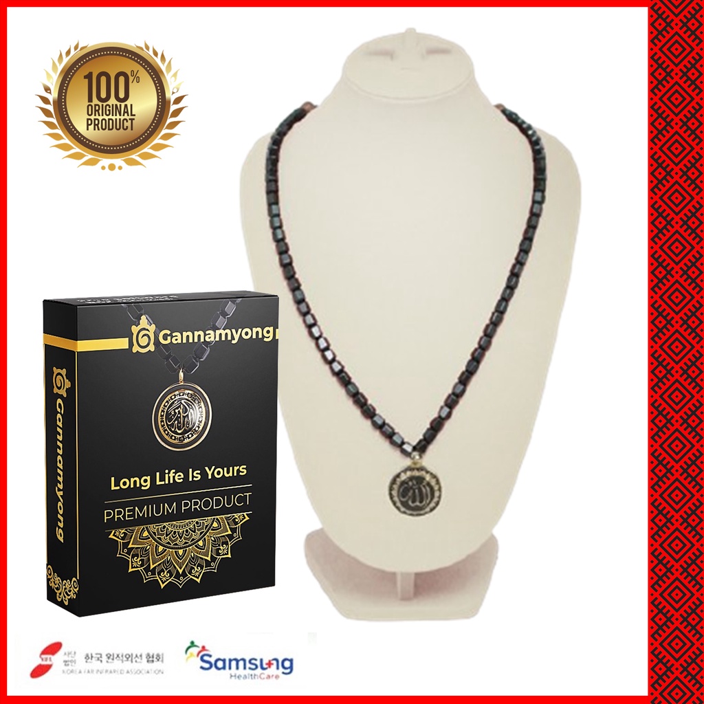 NEW AZHIKRA Kalung Kesehatan Swarovski Stone 1+1 Total 12pcs - Lejel Home Shopping