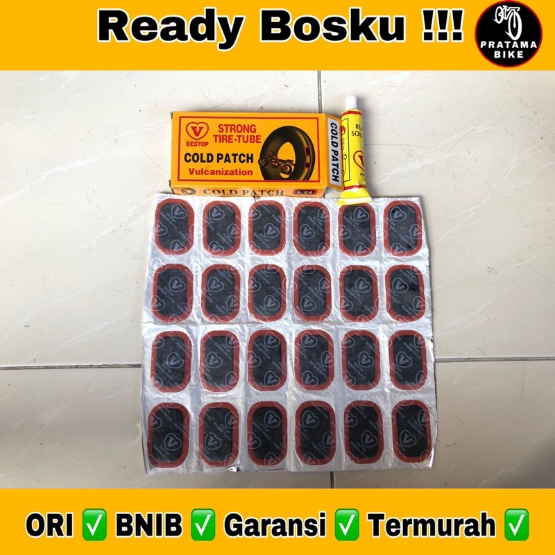 Tambal Ban Sepeda Motor Cold Patch Thumbs Up Lem Tip Top Large Besar L24 Merk Jempol V Bestop Murah 