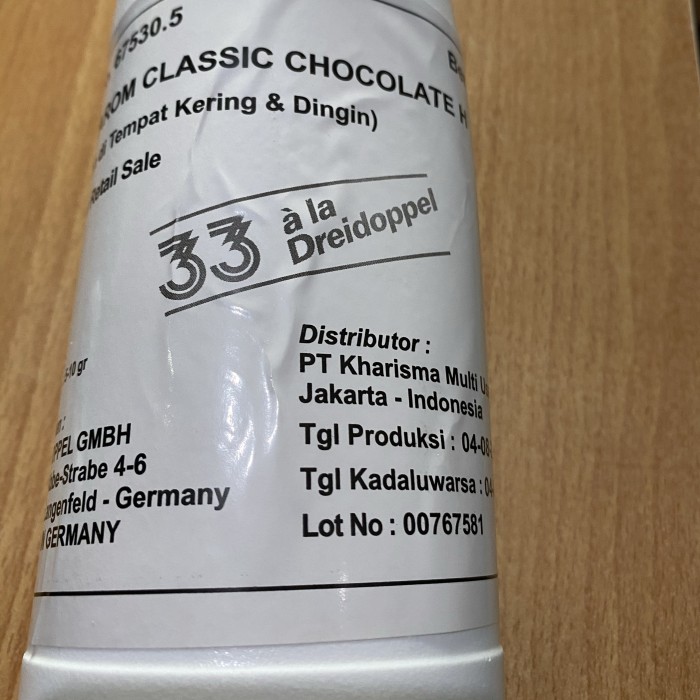 

Dreidopple Classic Chocolate paste 1 kg / pasta coklat perisa