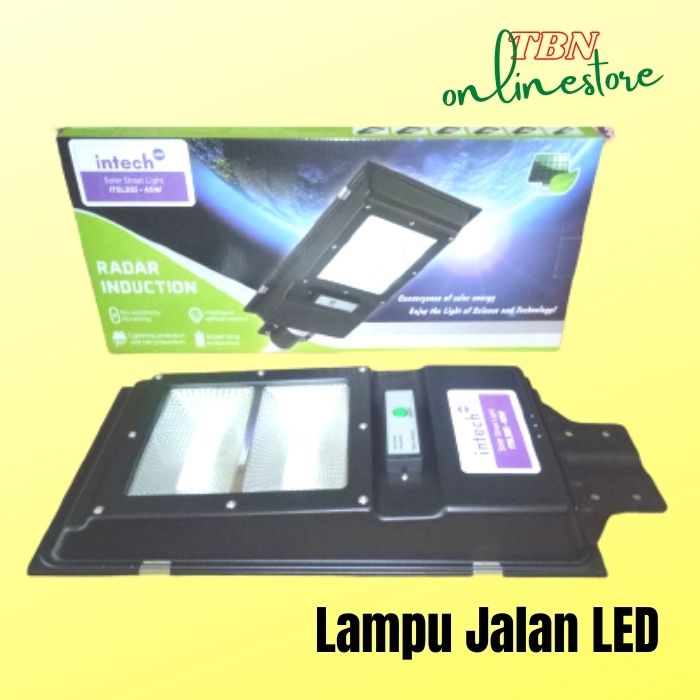 Lampu Jalan LED Street Light 303 40W SOLAR - INTECH ITSL303 - Tenaga surya