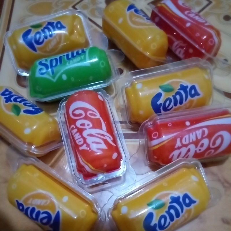 PERMEN KARET VIRAL BOLA MATA SPRITE FANTA COLA SQUIDGAME BUBBLE GUM KOREA SNACK MAKANAN RINGAN ECER