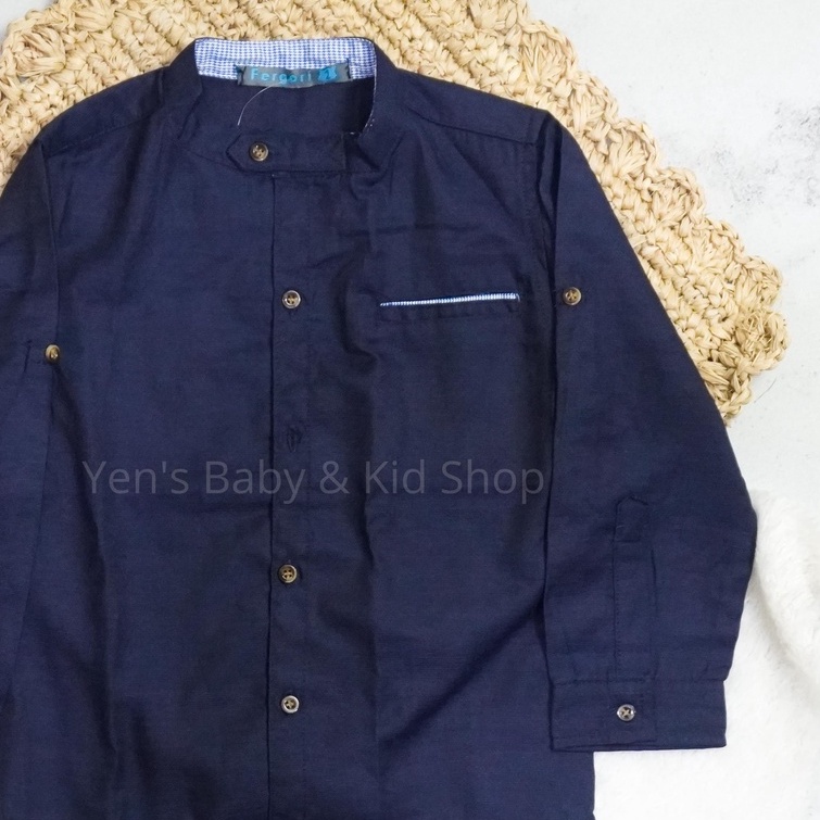Fergori Kemeja Anak Tangan Panjang Polos