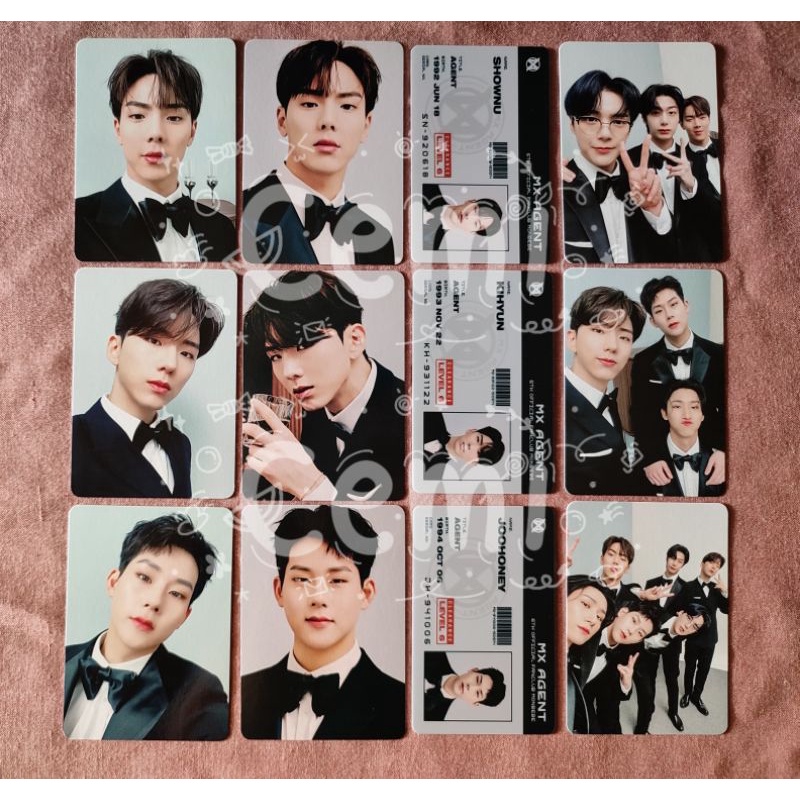 SHARING MONSTA X 6TH GEN PHOTOCARD SET