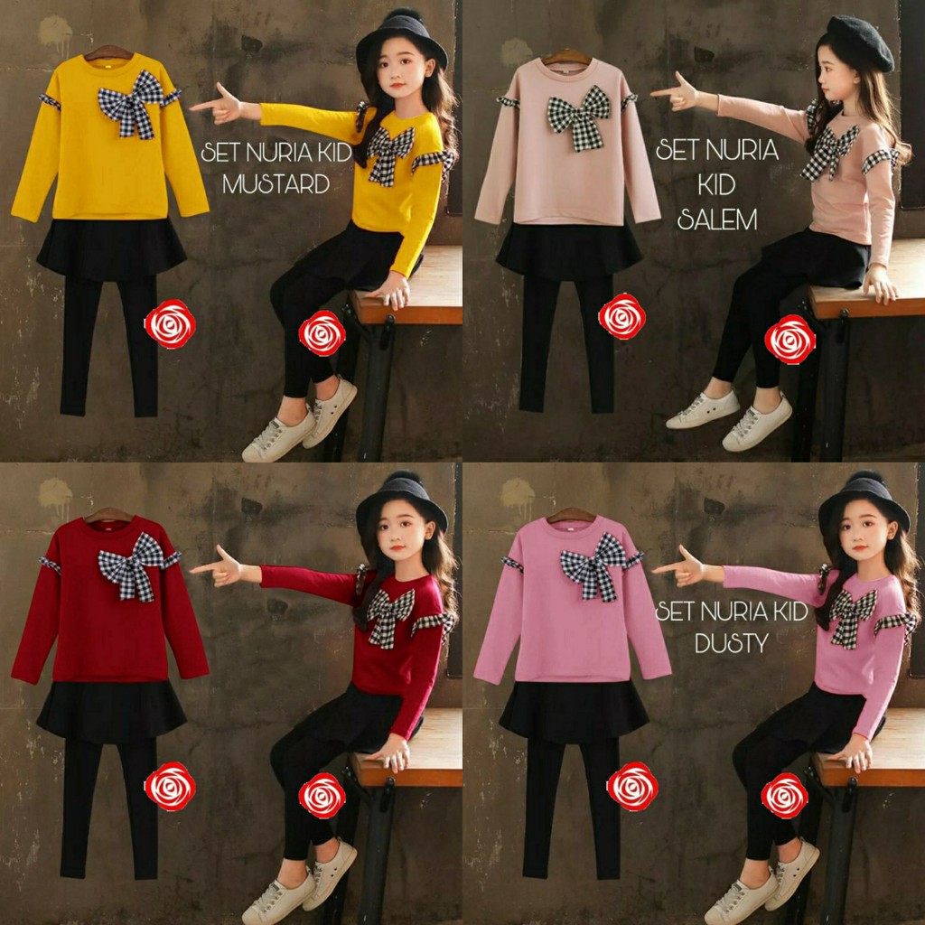 Baju Setelan Ria Setelan Anak Cewek Model Casual Terkini