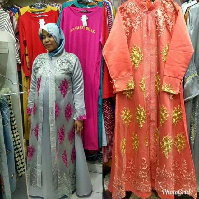 Gamis Brukat Kombinasi, Gamis Busui Brukat