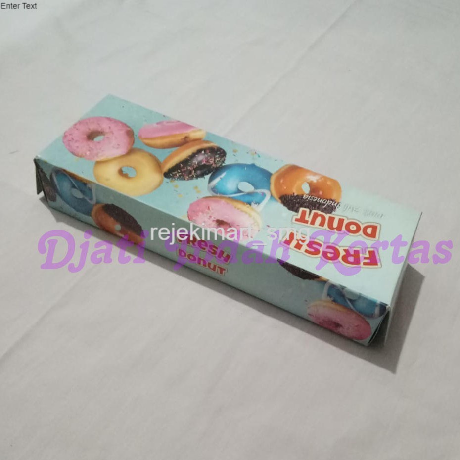 

DISKON NIIH !!! Dus Kemasan Kekinian FRESH DONUT / Kardus Roti Donat Uk. 27 x 9 x 5 Isi 50 pcs
