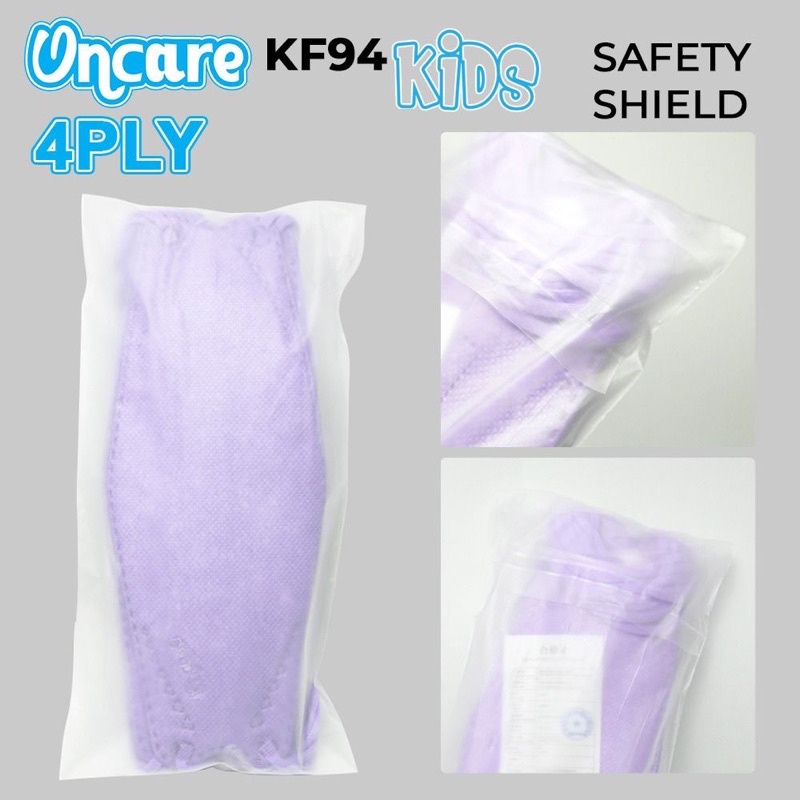 MASKER KF94 KIDS ONCARE WARNA ISI 10pcs / MASKER KF94 ANAK ONCARE