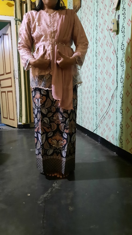 Ready Jumbo - Baju Couple Batik Kebaya Brokat Keluarga | Baju Batik Sarimbit Kebaya | Ndoro Jawi