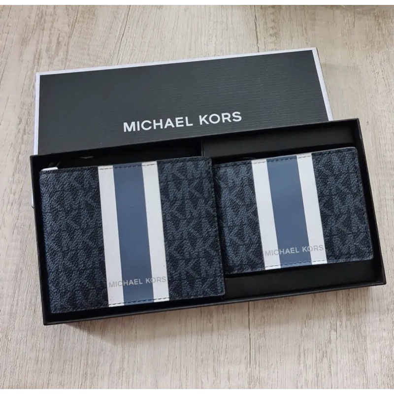 michael kors set wallet and card case original
