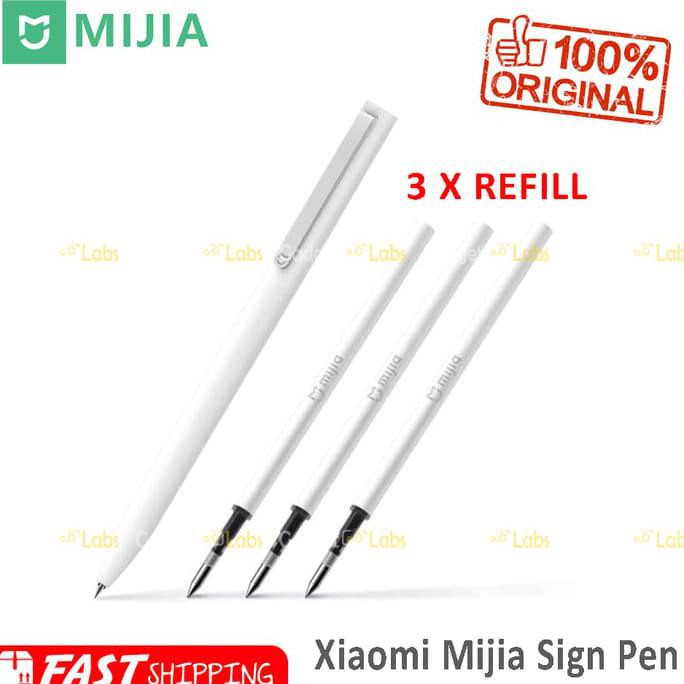

Xiaomi Mijia 0.5mm Sign Pen Pulpen Pena Original + 3 Refill DR427