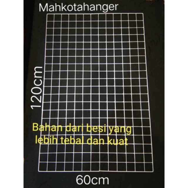 Jaring Ram Dinding Ukuran 60x120cm Gantungan Hook Ram display